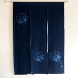 藍染め暖簾 120cm 3巾