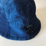 藍染・草木染 紐付き帽子