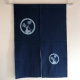 藍染め暖簾 120cm 2巾