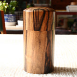 茶筒 黒柿・縞柿【幻の木】 02