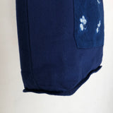 藍染めのリバーシブルバッグ 手提げ(中)