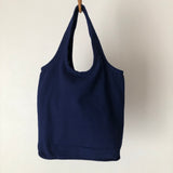 藍染めのリバーシブルバッグ 手提げ(中)