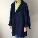 藍染めのリバーシブルコート 4way