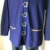 メンズ藍染めジャケット