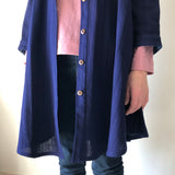 Aラインロングブラウス