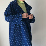 藍染めのリバーシブルコート 4way