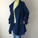 藍染めのリバーシブルコート 4way