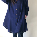 Aラインロングブラウス