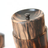 茶筒 黒柿・縞柿【幻の木】 05