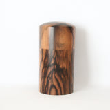茶筒 黒柿・縞柿【幻の木】 05