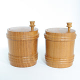 七味唐辛子入れ 樽形 桑