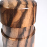 茶筒 黒柿・縞柿【幻の木】 01