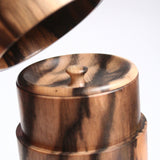 茶筒 黒柿・縞柿【幻の木】 01