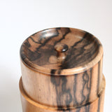 茶筒 黒柿・縞柿【幻の木】 02