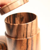 茶筒 黒柿・縞柿【幻の木】 04