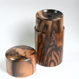 茶筒 黒柿・縞柿【幻の木】 05