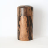 茶筒 黒柿・縞柿【幻の木】 01
