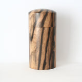 茶筒 黒柿・縞柿【幻の木】 01