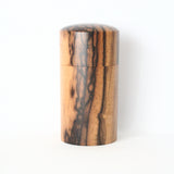 茶筒 黒柿・縞柿【幻の木】 02