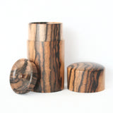 茶筒 黒柿・縞柿【幻の木】 02