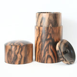 茶筒 黒柿・縞柿【幻の木】 05