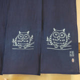 藍染め暖簾　120cm  3巾