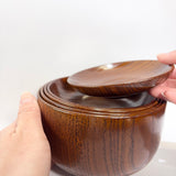 蓋付五段重 椀　拭き漆　漆器　皿椀セット