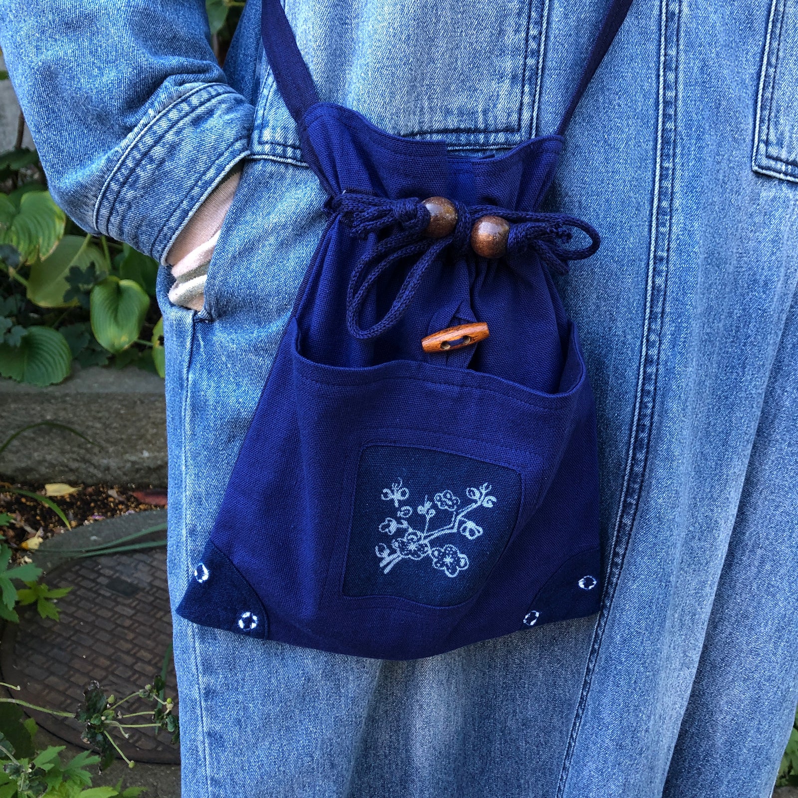 藍染め巾着ショルダー – aitoki - 時を楽しむ丁寧な暮らし