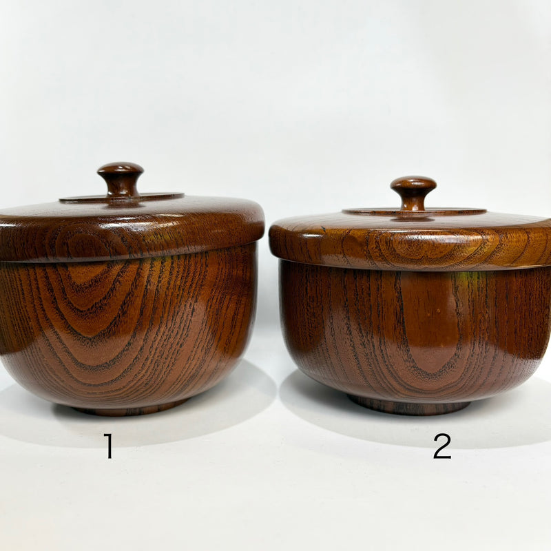 蓋付五段重 椀　拭き漆　漆器　皿椀セット