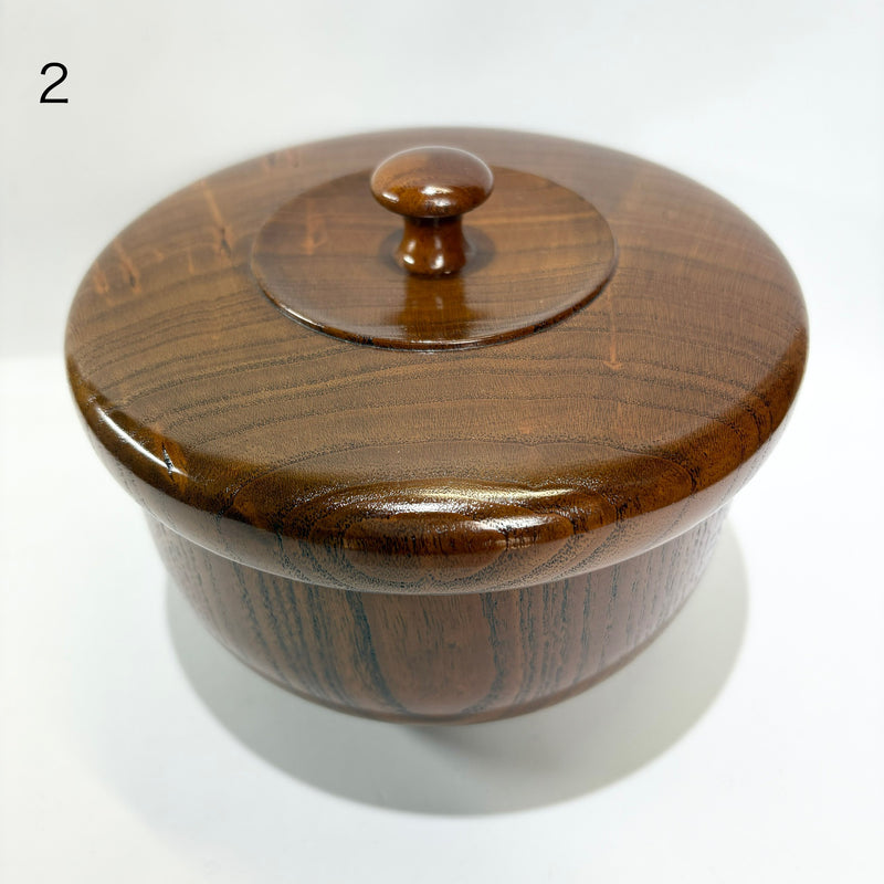 蓋付五段重 椀　拭き漆　漆器　皿椀セット