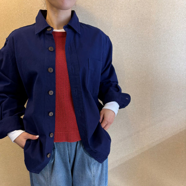 藍染シャツ ユニセックス シャツカラー／スタンドカラー – aitoki - 時