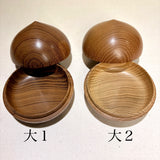 香合　宝珠形　桑