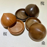 香合　宝珠形　桑
