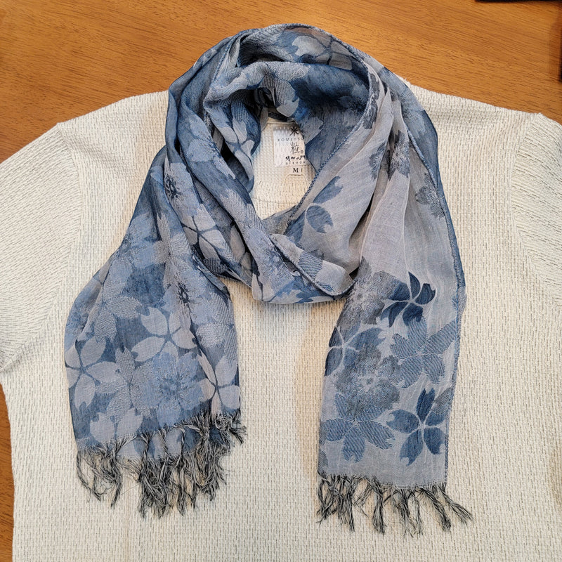 日本製綿ストール 桜