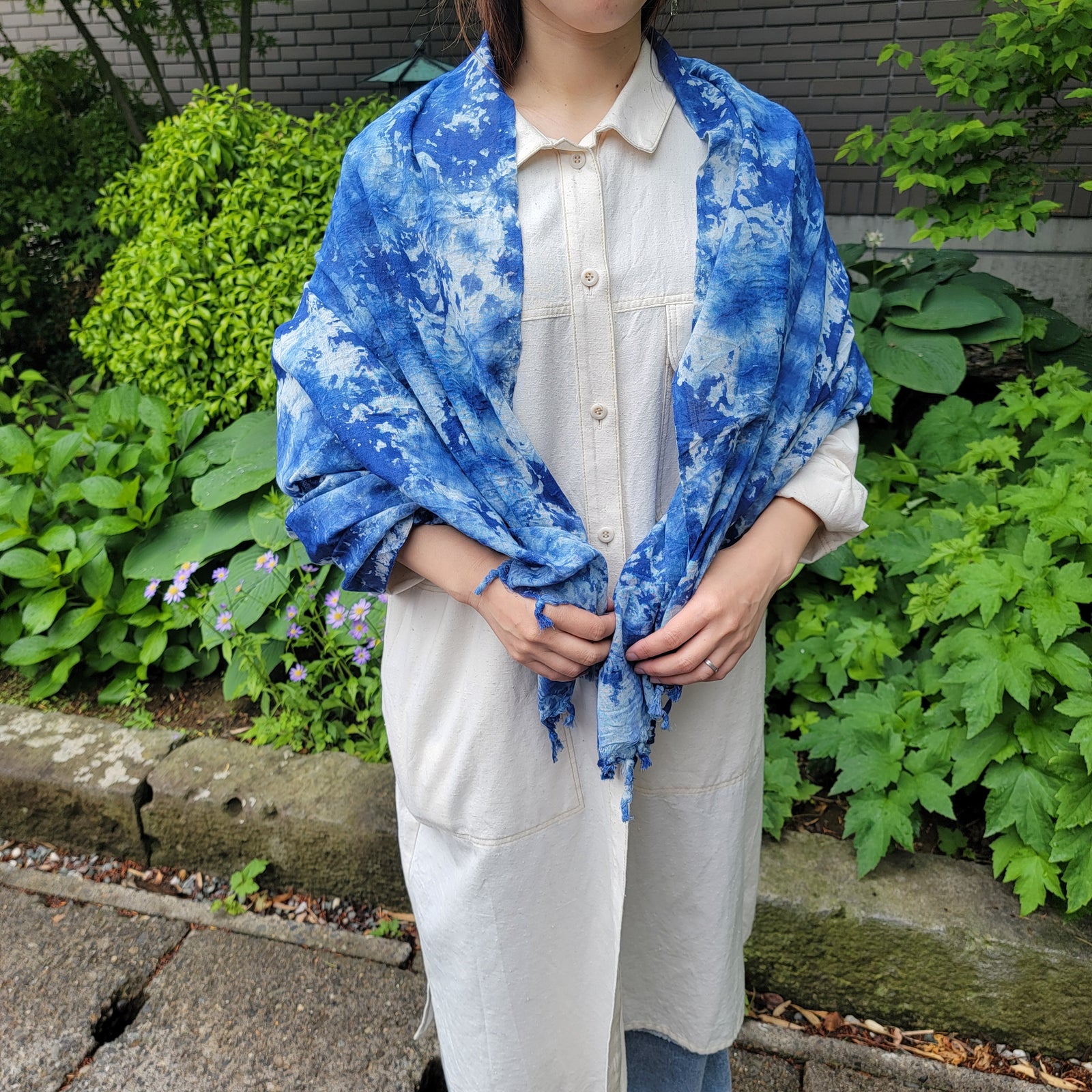 藍染ストール – aitoki - 時を楽しむ丁寧な暮らし