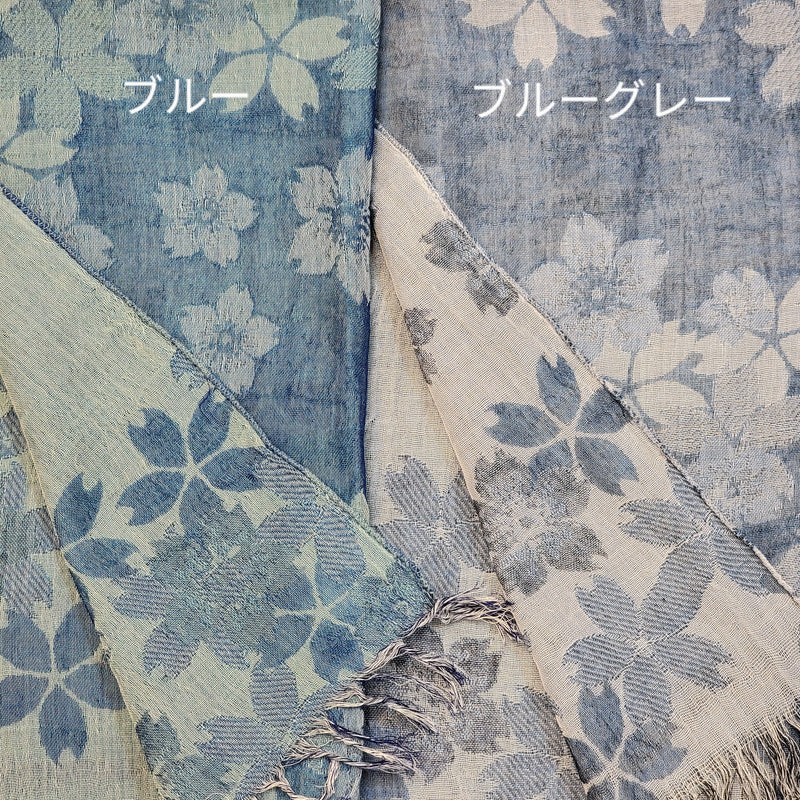 日本製綿ストール 桜