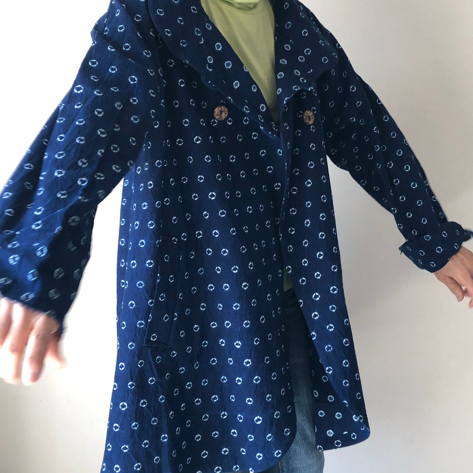 藍染めのリバーシブルコート 4way – aitoki - 時を楽しむ丁寧な暮らし